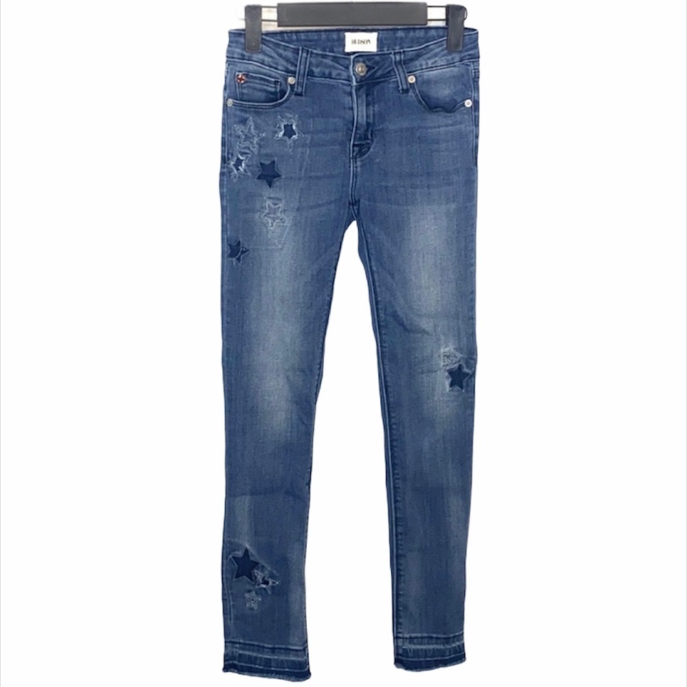 Hudson Girl’s Mid-Rise Ankle Super Skinny Jeans Size 14